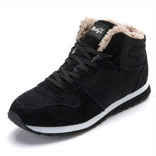 Load image into Gallery viewer, Men boots Men's Winter Shoes Fashion Snow Boots Shoes Plus Size Winter Sneakers Ankle Men Shoes Winter Boots Black Blue Footwear