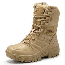 Load image into Gallery viewer, Military Tactical Mens Boots Special Force Leather Waterproof Desert Combat Ankle Boot Army Work Men's Shoes Plus Size 39-47