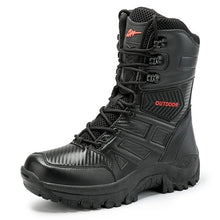 Load image into Gallery viewer, Military Tactical Mens Boots Special Force Leather Waterproof Desert Combat Ankle Boot Army Work Men's Shoes Plus Size 39-47