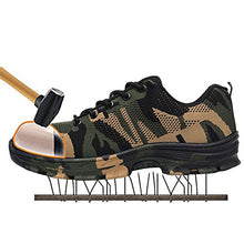 Load image into Gallery viewer, Work Boots Construction Men's Outdoor Steel Toe Cap Shoes Men Camouflage Puncture Proof High Quality Safety Shoes Big Size XC-21