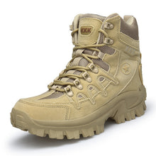 Load image into Gallery viewer, 2019 New Winter Snow high quality military Flock Desert boots men tactical combat boots botas work Safety shoes Big Size 39-46