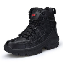 Load image into Gallery viewer, 2019 New Winter Snow high quality military Flock Desert boots men tactical combat boots botas work Safety shoes Big Size 39-46