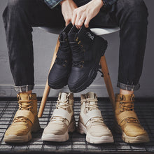 Load image into Gallery viewer, 2020 New Men Military Tactical Boots Warm PU Leather Waterproof Shoes Casual Shoes For Men Boots Footwear Male Sneakers