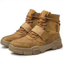 Load image into Gallery viewer, 2020 New Men Military Tactical Boots Warm PU Leather Waterproof Shoes Casual Shoes For Men Boots Footwear Male Sneakers