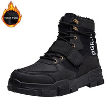 Load image into Gallery viewer, 2020 New Men Military Tactical Boots Warm PU Leather Waterproof Shoes Casual Shoes For Men Boots Footwear Male Sneakers