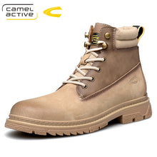 Load image into Gallery viewer, 2020 new arrivals high quality Men Genuine leather Martins Boots Platform Shoes Leather Wool Winter Warm Winter Boots brown